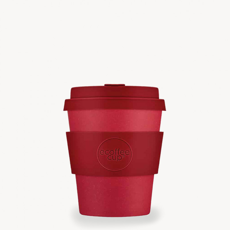 Mug en bambou réutilisable 25 cl | Ecofee Cup - vermillon
