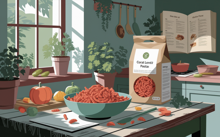 Pâtes aux lentilles corail sans gluten by Sur la Branche